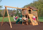 Adventure Outlook XL 3 Wooden Swing Set - Image 2
