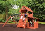 Classic - Adventure Treehouse Jumbo 3 Wooden Swing Set (Discontinued) - Image 2