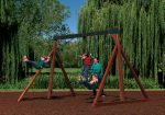 Classic - Free-Standing Swing Beam with Swings and Trapeze