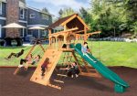 Olympian Peak XL 1 w/ Mahogany Tarp Roof Playset
