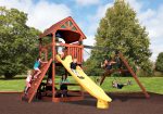 Classic - Olympian Treehouse Jumbo 2 Wooden Swing Set (Discontinued)
