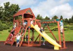 Classic - Olympian Treehouse Jumbo 5 Wooden Swing Set (Discontinued)