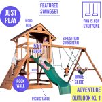 Adventure Outlook XL 1 Wooden Swing Set - Image 3
