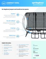 Compact Oval Springfree Trampoline O47 - Image 4