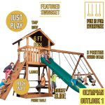 Olympian Outlook 1 Wooden Swing Set - Image 3
