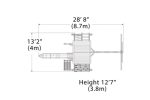 Olympian Peak XL 1 w/ Mahogany Tarp Roof Playset - Image 3