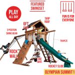 Olympian Summit 1 Wooden Swing Set - Image 2