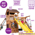 Olympian Treehouse XL 3 Swing Set - Image 7