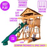 Olympian Treehouse XL Space Saver 1 Swing Set - Image 4