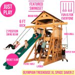 Olympian Treehouse XL Space Saver 2 Swing Set - Image 4