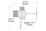 Olympian Treehouse XL 3 Swing Set - Image 6
