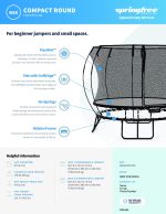 Compact Round Springfree Trampoline R54 - Image 4