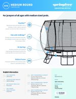 Medium Round Springfree Trampoline R79 - Image 4