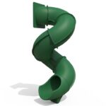 Spiral Tube Slide 9' Green