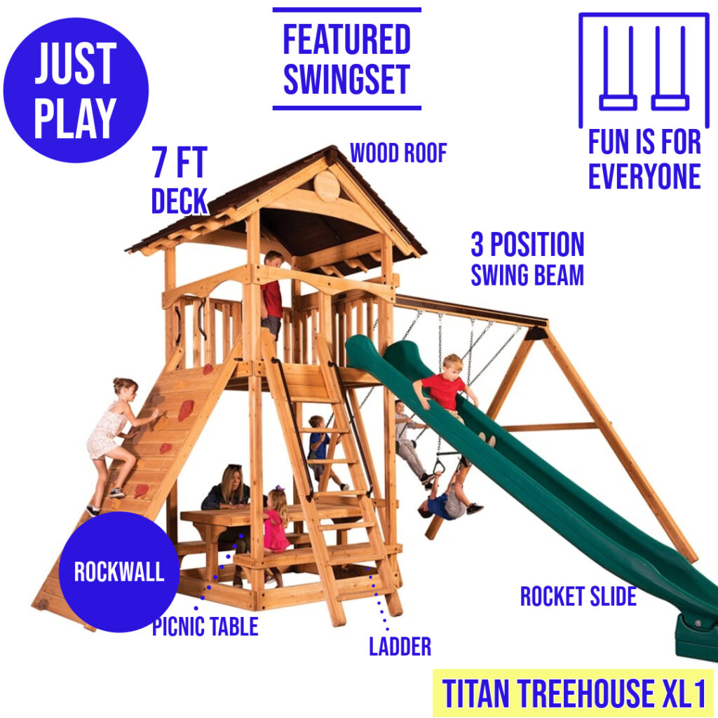 Titan Treehouse XL 1 Swing Set - Image 4