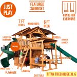 Titan Treehouse XL 6 Swing Set - Image 9