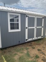 8x14 Gray Utility Shed- Aubrey, TX. Area Only- SOLD - Image 5