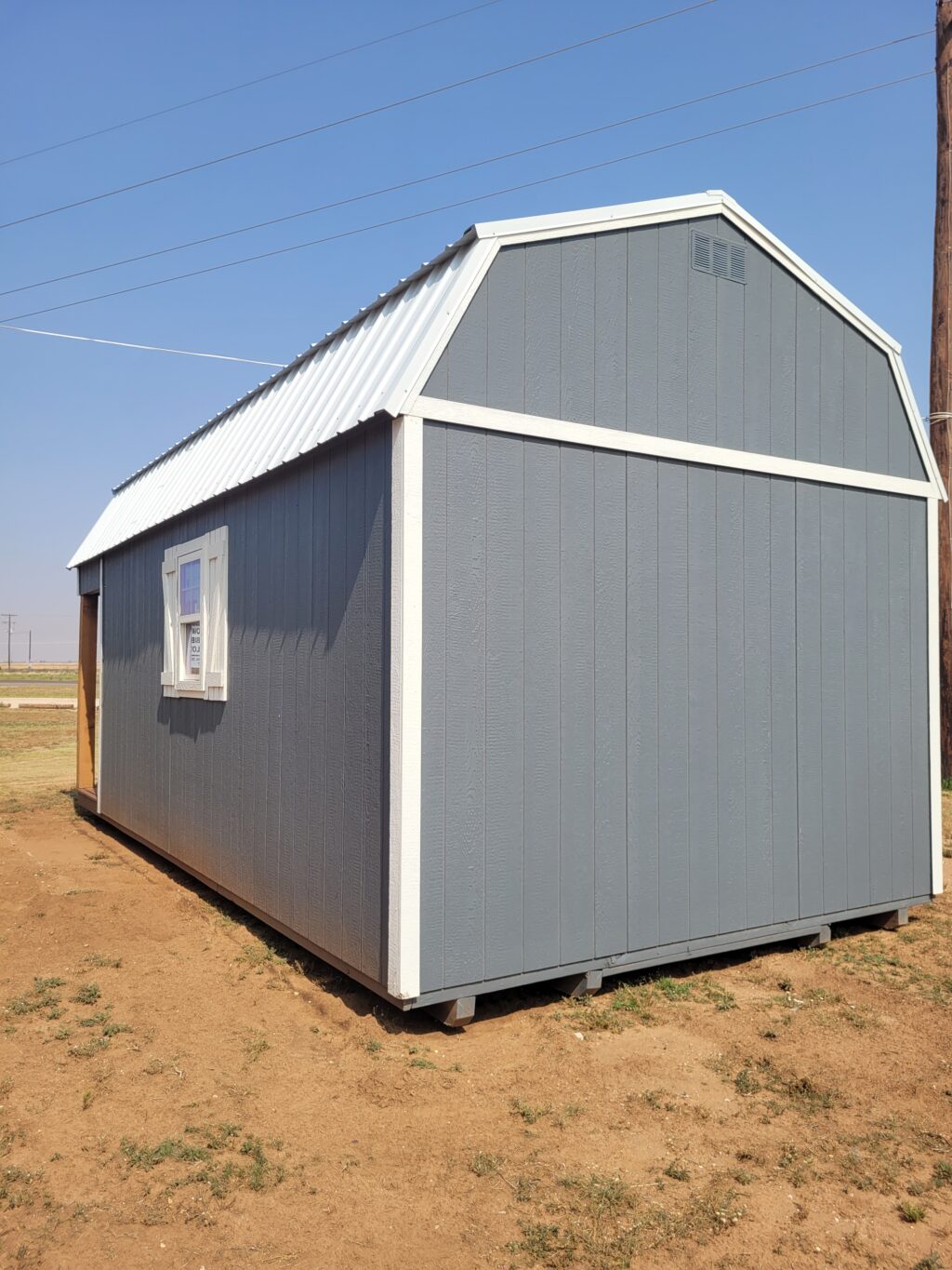 12x24 Lofted Barn with Porch, Lubbock, TX Area Only - Image 4