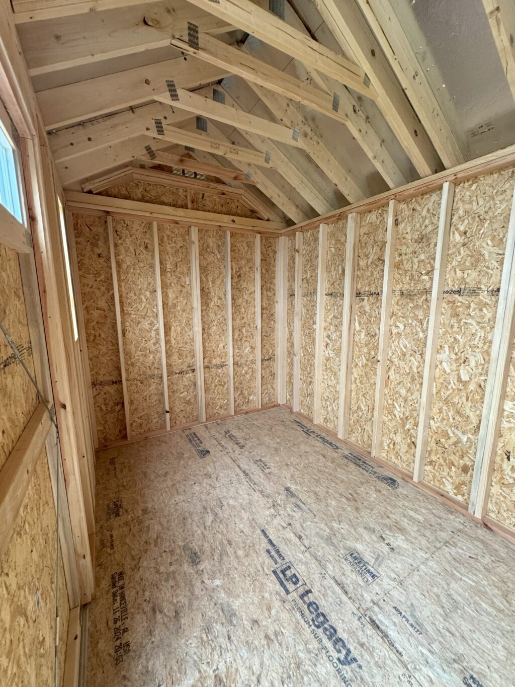 8x18 Chalet Shed, Aubrey, TX. Area Only - Image 2