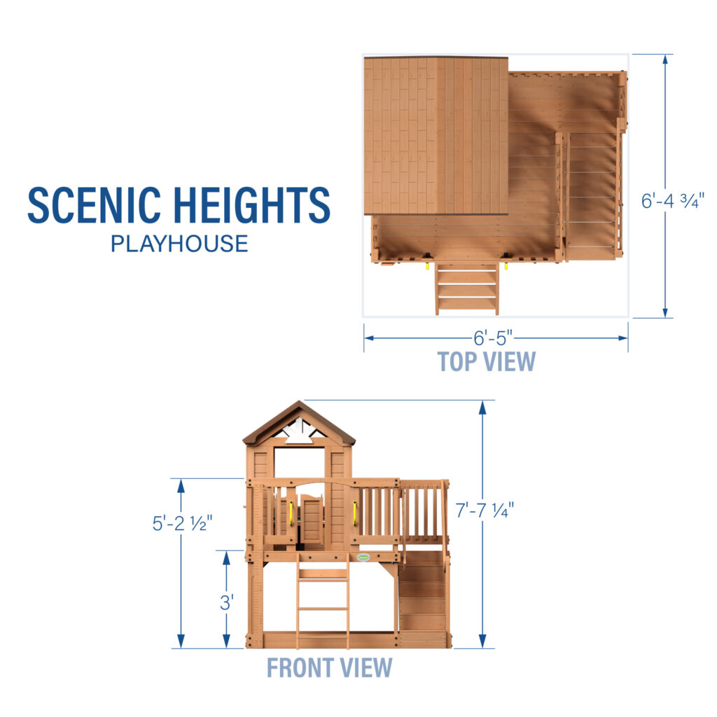 Scenic Heights Wooden Playhouse - Image 5