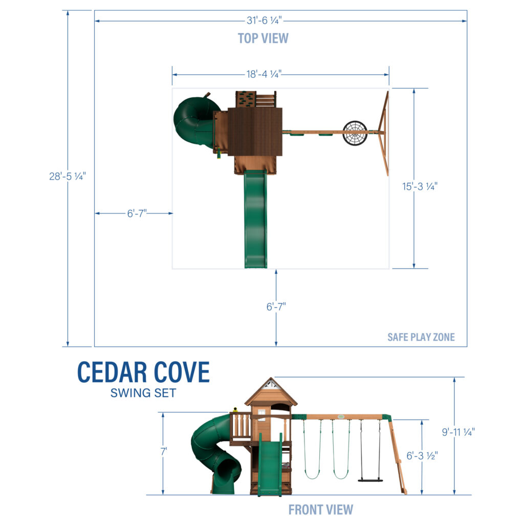Cedar Cove Swing Set - Image 3