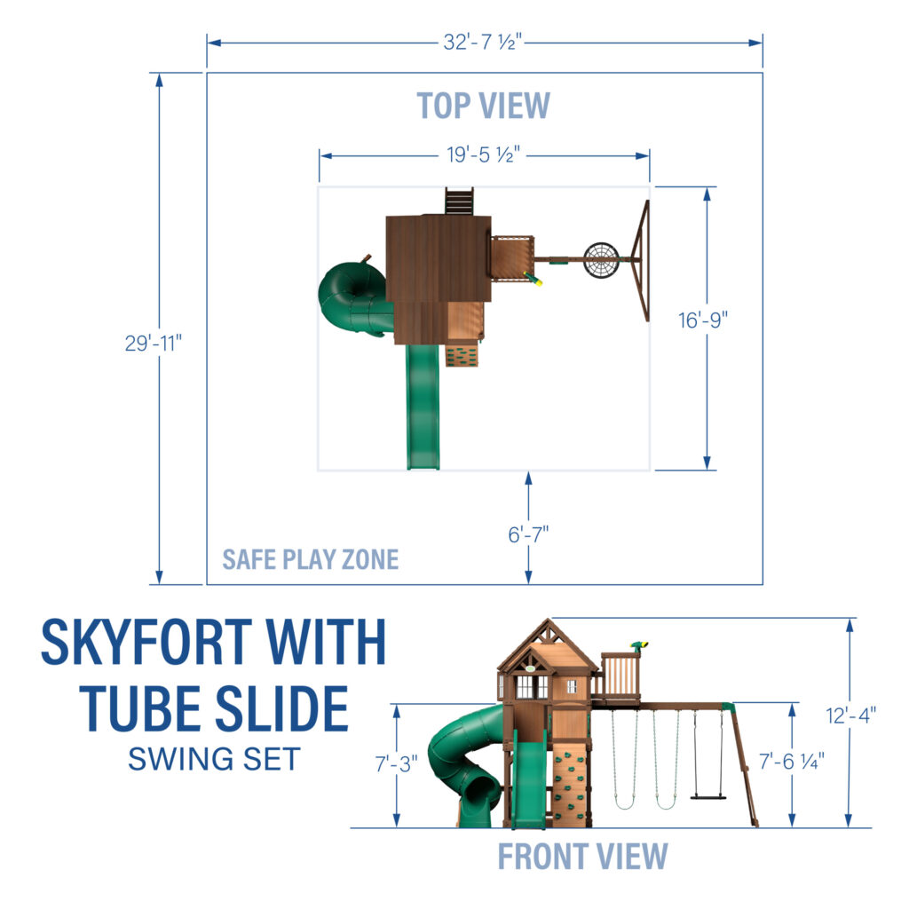 Skyfort ll with Spiral Tube Slide - Image 7