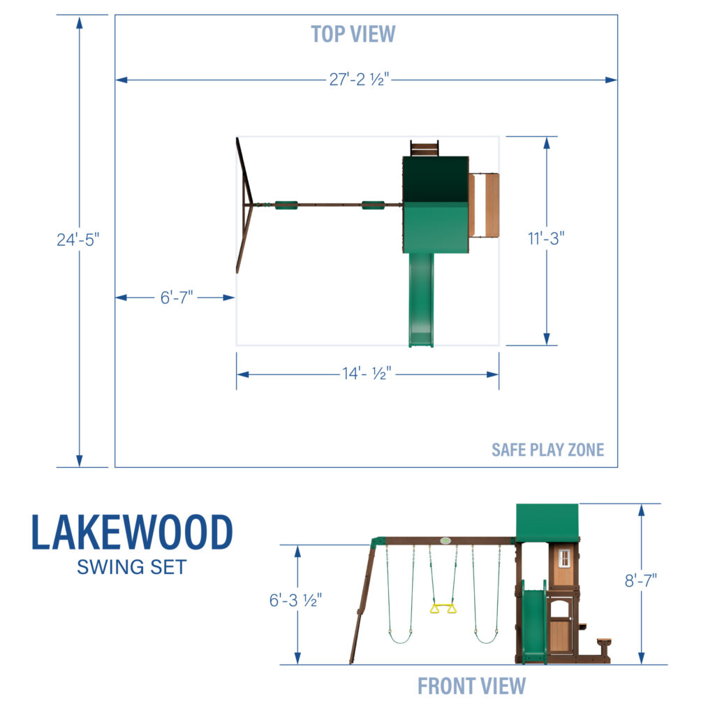 Lakewood Wooden Swing Set - Image 7