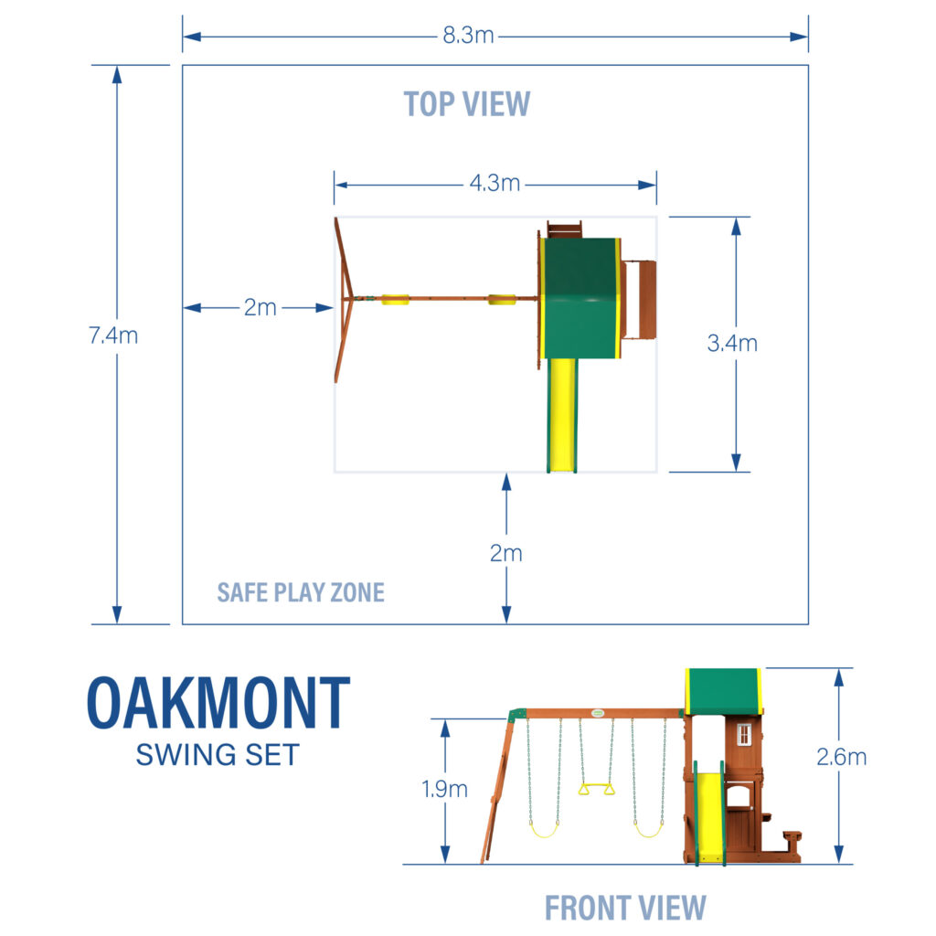 Oakmont Wooden Swing Set - Image 5