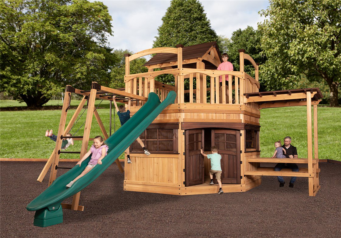 8TTXL13-24 Titan Treehouse XL 13 Swing Set - Image 1